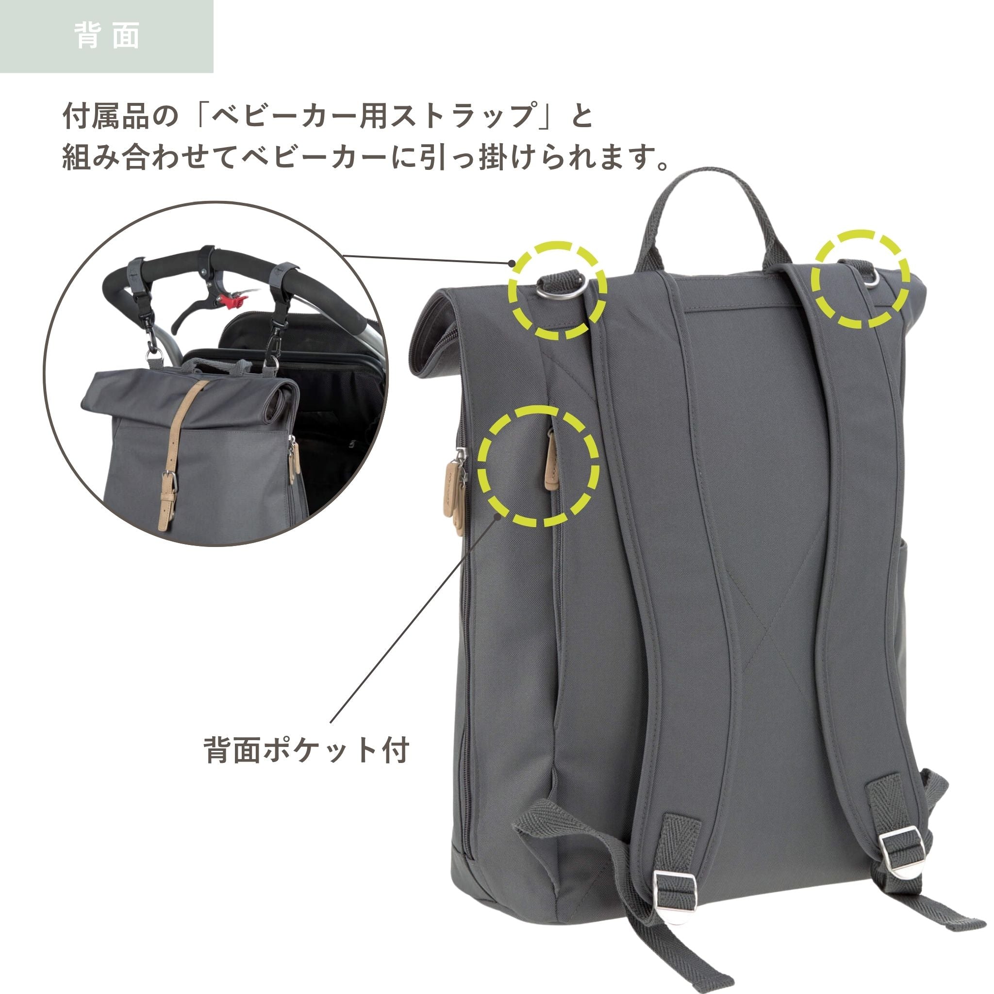 GRE Rolltop Backpack ロールトップバックパック(マザーズリュック)