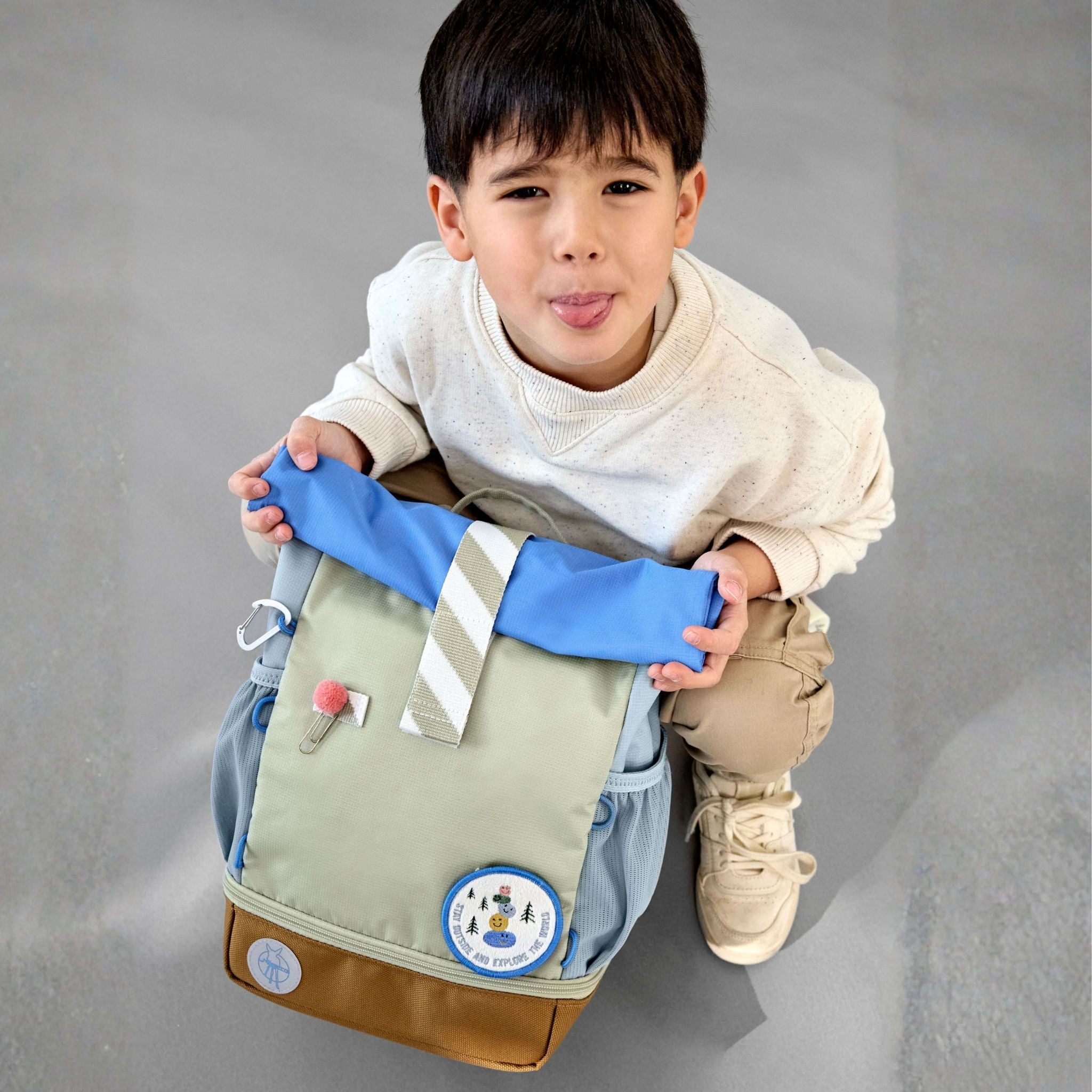 【発売開始前】Mini Rolltop Backpack Sunny Explorer ミニロールトップバックパック(子供向けリュック)