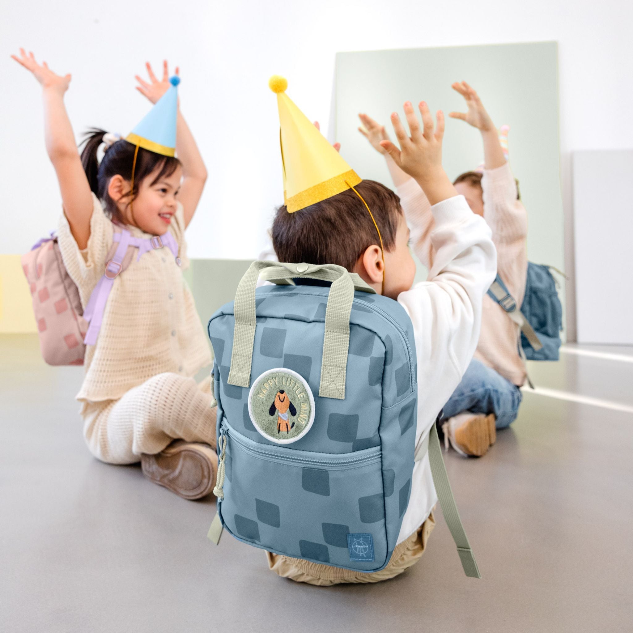 【発売開始前】Mini Square Backpack Pattern Party ミニスクエアバックパック（子供向けリュック）