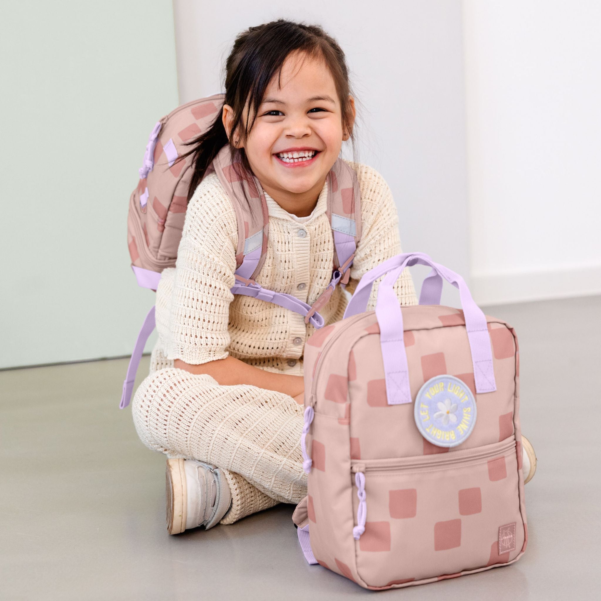 【発売開始前】Mini Square Backpack Pattern Party ミニスクエアバックパック（子供向けリュック）
